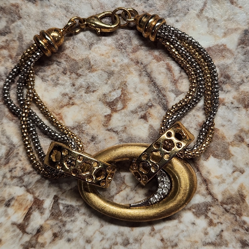 Beautiful Gold and Silver Tone Bracelet